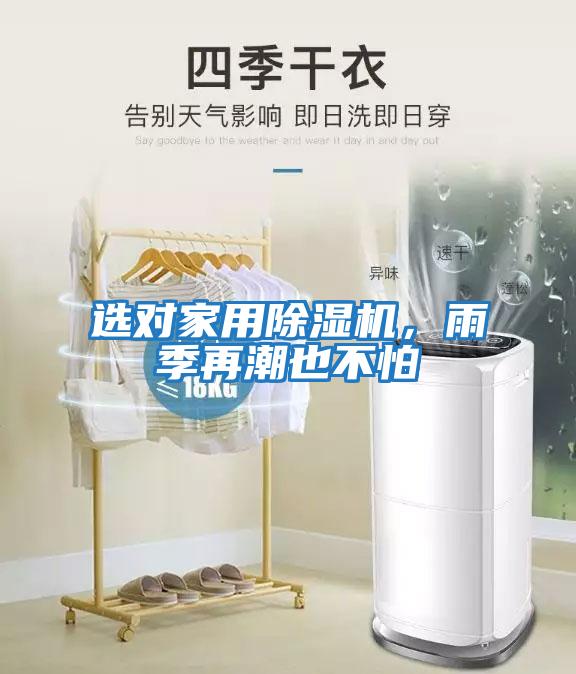 選對家用除濕機，雨季再潮也不怕