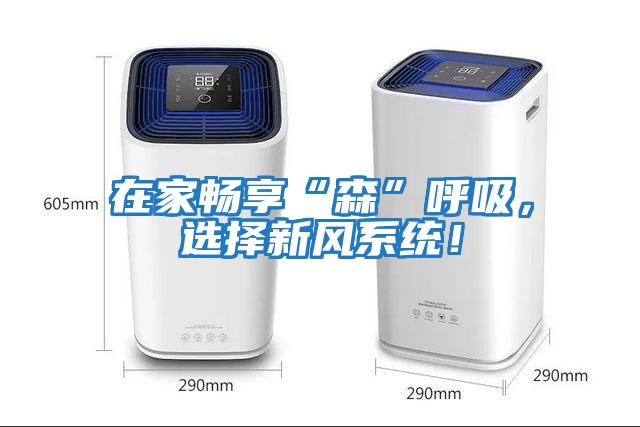 在家暢享“森”呼吸，選擇新風(fēng)系統(tǒng)！