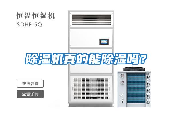 除濕機真的能除濕嗎？