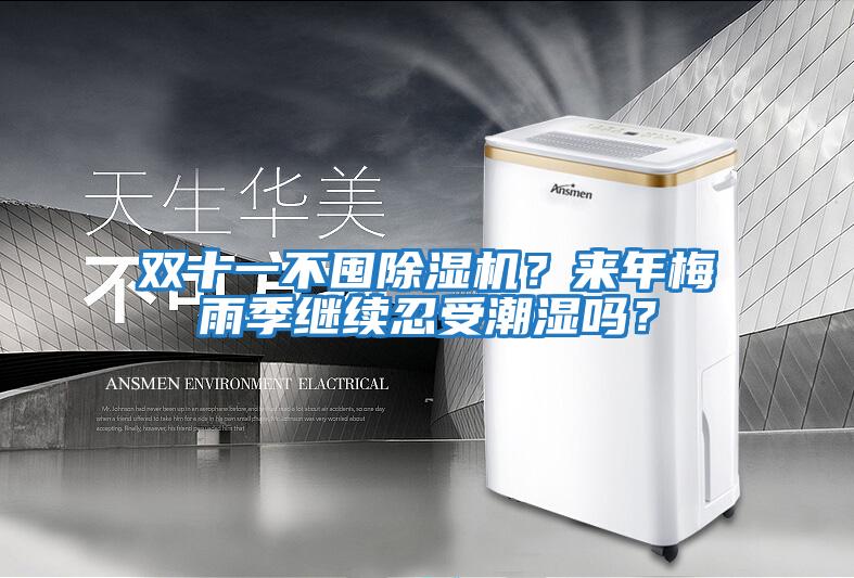 雙十一不囤除濕機？來年梅雨季繼續忍受潮濕嗎？