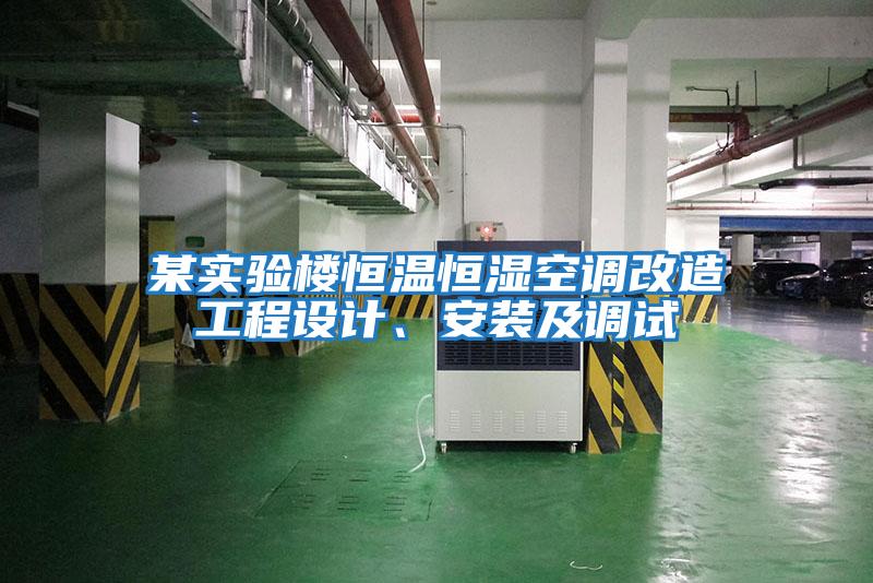 某實(shí)驗(yàn)樓恒溫恒濕空調(diào)改造工程設(shè)計(jì)、安裝及調(diào)試
