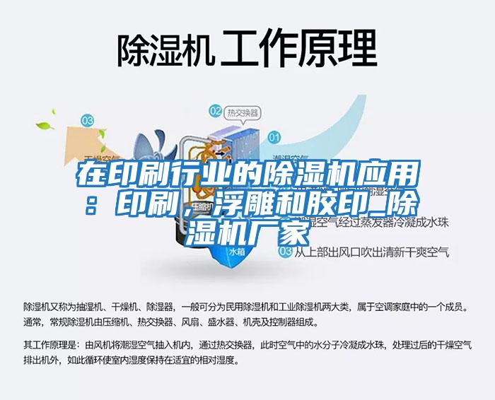 在印刷行業的除濕機應用：印刷，浮雕和膠印_除濕機廠家