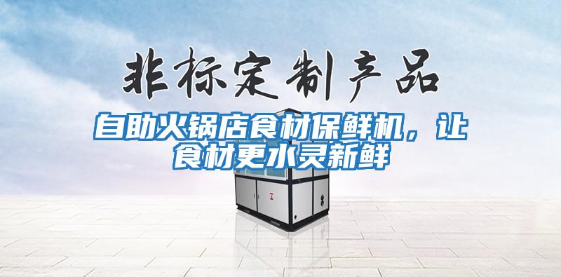 自助火鍋店食材保鮮機(jī)，讓食材更水靈新鮮