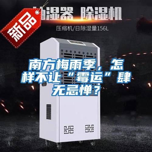 南方梅雨季，怎樣不讓“霉運”肆無忌憚？