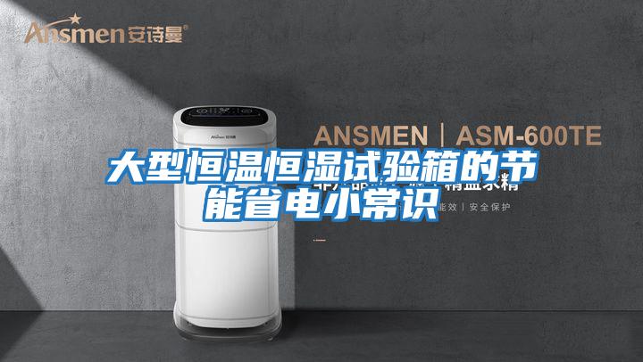 大型恒溫恒濕試驗(yàn)箱的節(jié)能省電小常識(shí)