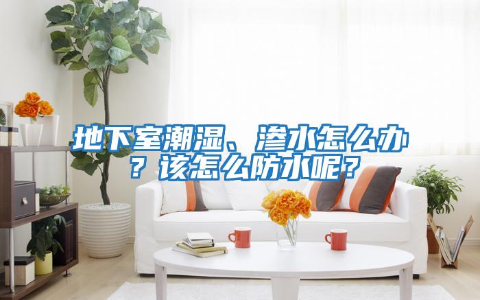 地下室潮濕、滲水怎么辦？該怎么防水呢？