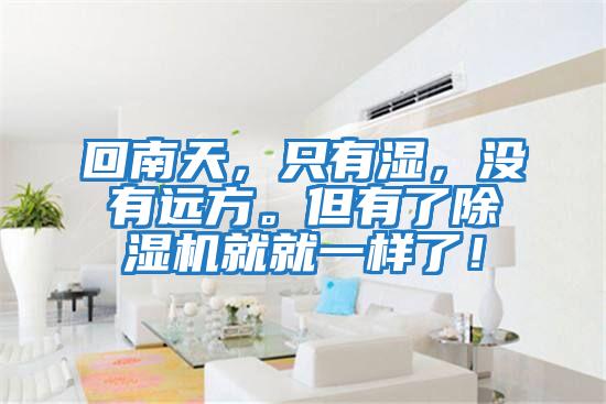 回南天，只有濕，沒有遠方。但有了除濕機就就一樣了！