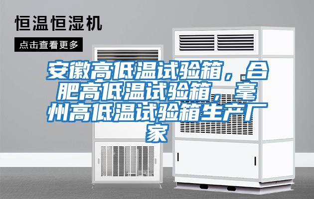 安徽高低溫試驗箱，合肥高低溫試驗箱，毫州高低溫試驗箱生產廠家