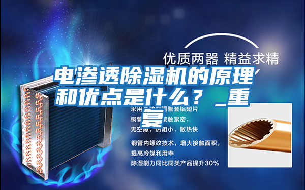 電滲透除濕機的原理和優(yōu)點是什么？_重復(fù)