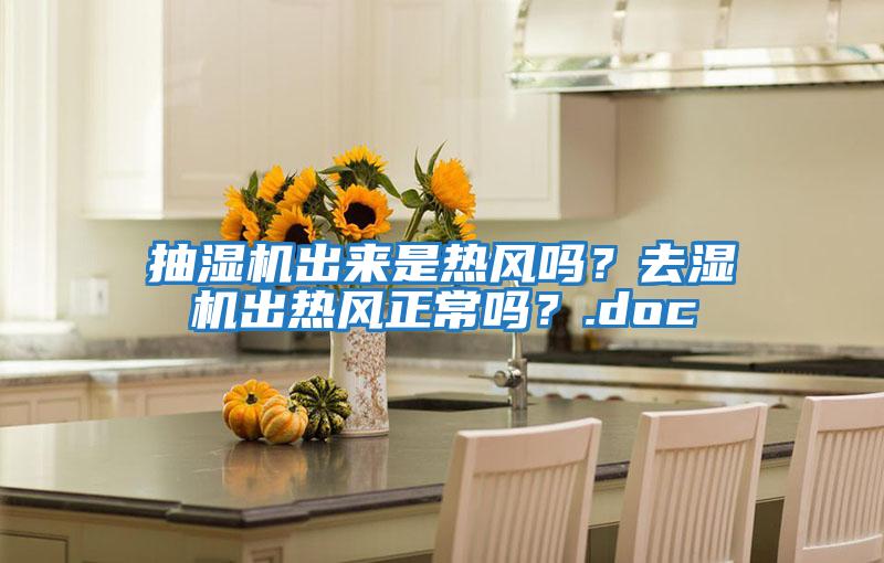 抽濕機出來是熱風嗎？去濕機出熱風正常嗎？.doc
