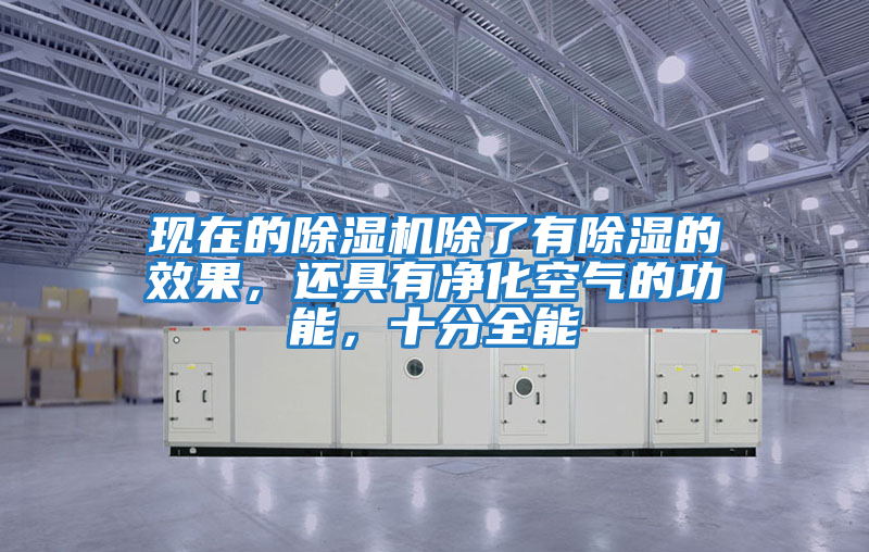 現在的除濕機除了有除濕的效果，還具有凈化空氣的功能，十分全能