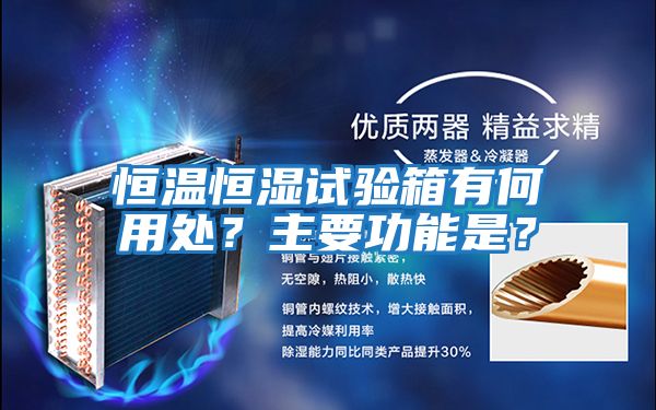 恒溫恒濕試驗(yàn)箱有何用處？主要功能是？