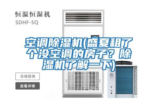 空調(diào)除濕機(jī)(盛夏租了個(gè)沒空調(diào)的房子？除濕機(jī)了解一下)