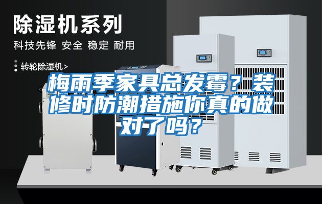 梅雨季家具總發霉？裝修時防潮措施你真的做對了嗎？