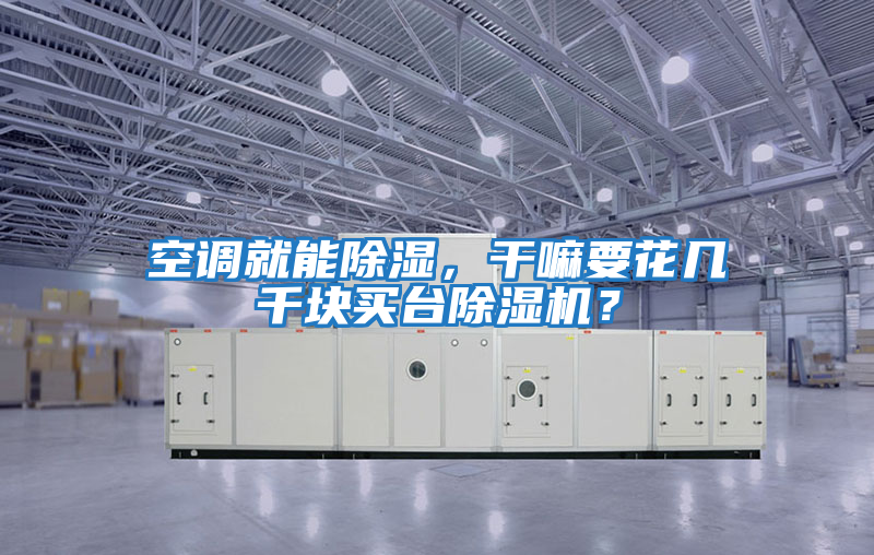 空調就能除濕,干嘛要花幾千塊買臺除濕機?