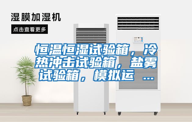 恒溫恒濕試驗箱，冷熱沖擊試驗箱，鹽霧試驗箱，模擬運 ...