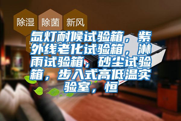 氙燈耐候試驗箱，紫外線老化試驗箱，淋雨試驗箱，砂塵試驗箱，步入式高低溫實驗室，恒