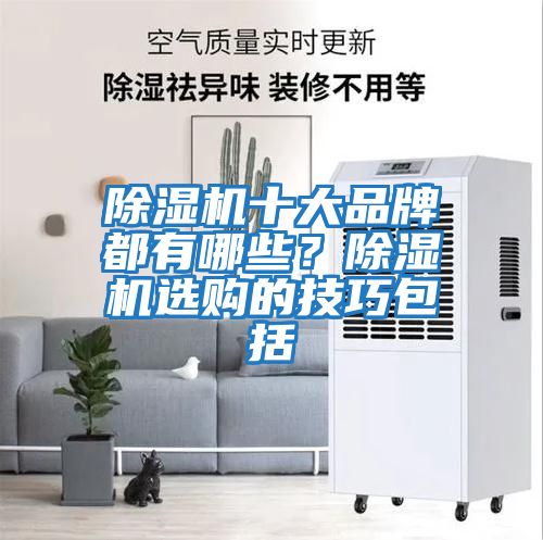 除濕機十大品牌都有哪些？除濕機選購的技巧包括