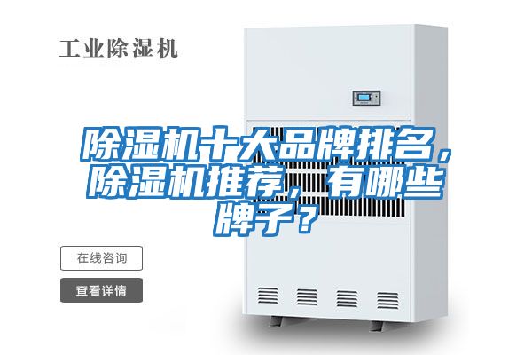 除濕機十大品牌排名，除濕機推薦，有哪些牌子？