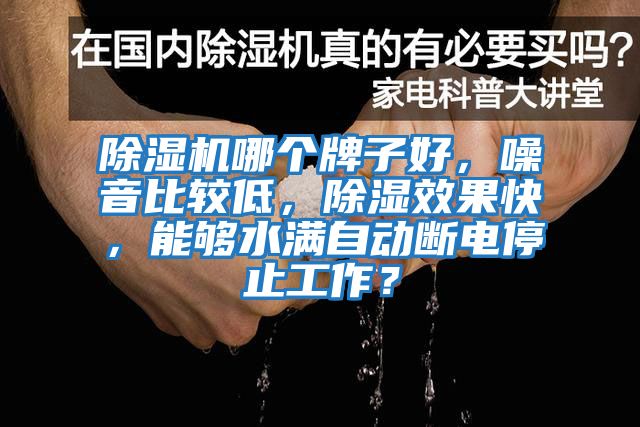 除濕機(jī)哪個(gè)牌子好，噪音比較低，除濕效果快，能夠水滿自動(dòng)斷電停止工作？