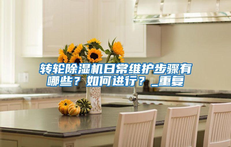 轉輪除濕機日常維護步驟有哪些？如何進行？_重復