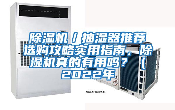 除濕機／抽濕器推薦選購攻略實用指南，除濕機真的有用嗎？（2022年